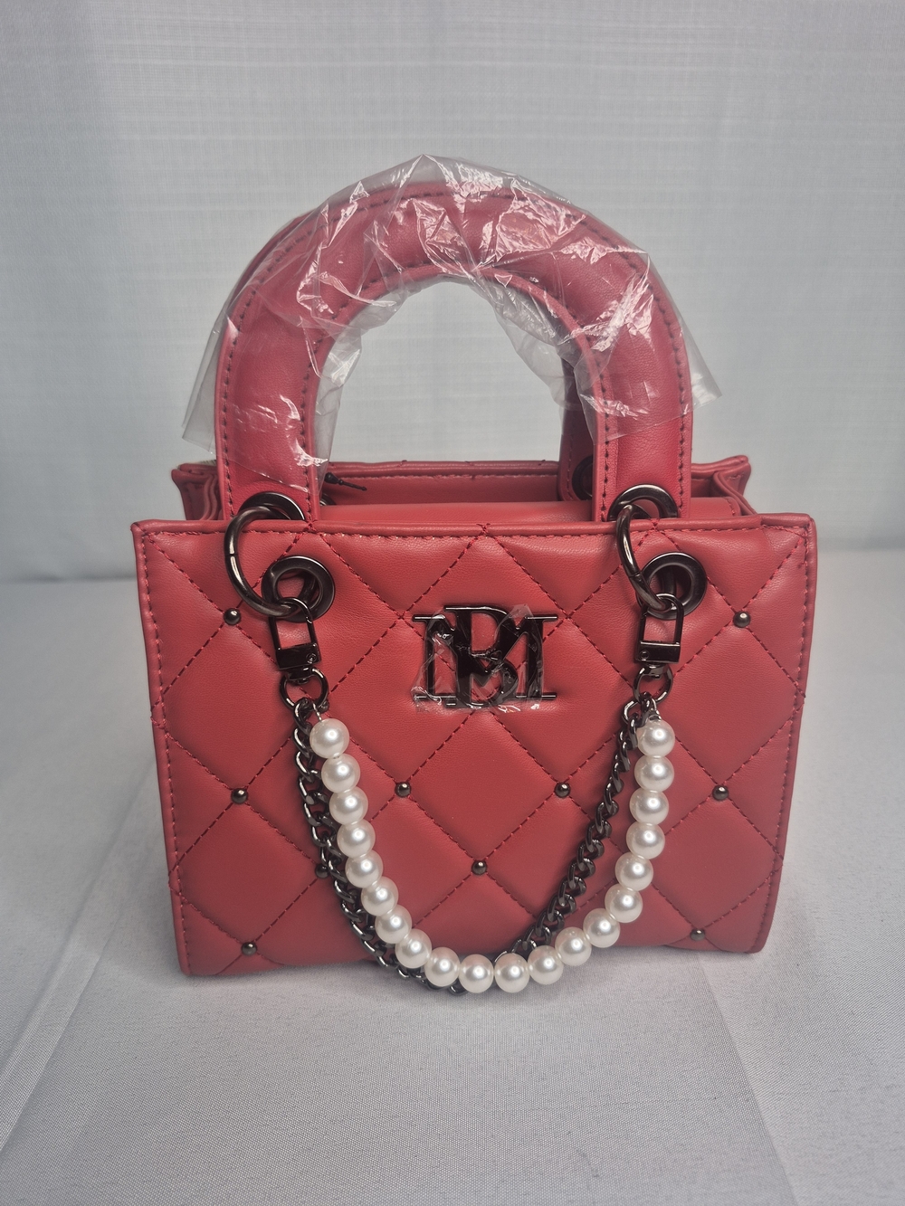 Badgley Mischka Red Handbag NWT - Picture 7 of 15